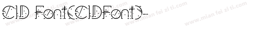 CID Font(CIDFont)字体转换